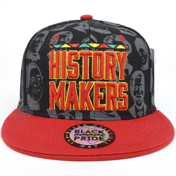 Red Black History Makers Snapback Hat Cap  Bla… - Picture 1 of 6